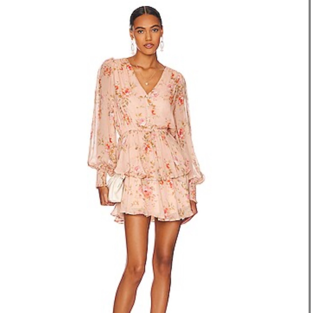Yumi Kim Marley Dress in Flirty Floral Blush - L